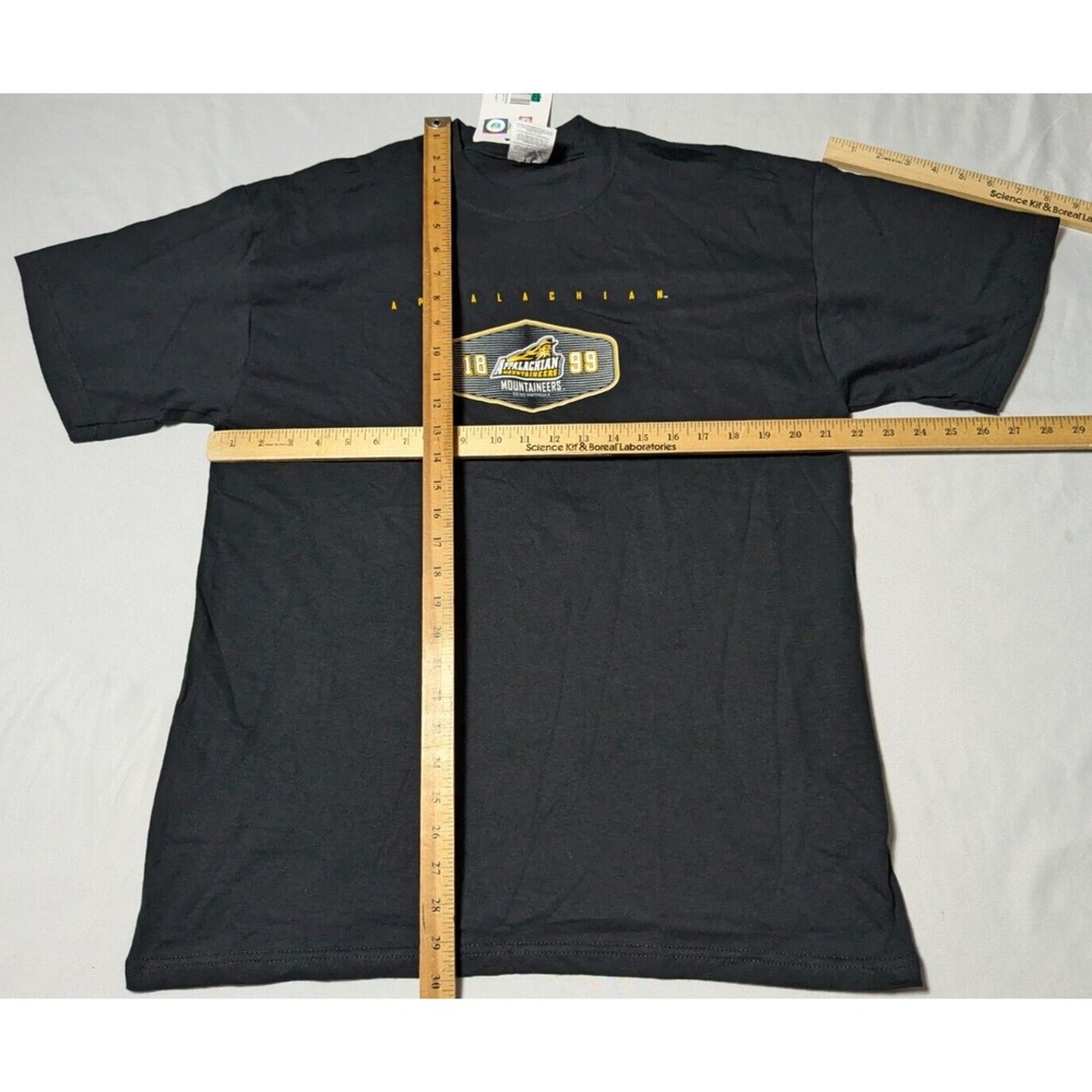 APPALACHIAN‎ MOUNTAINEERS RED OAK SPORTSWEAR Men Large Black Team T-Shirt NEW - Picture 6 of 12